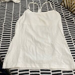 Offline by Aerie white Sport Bra/Workout Top T-back Xtra Small XS